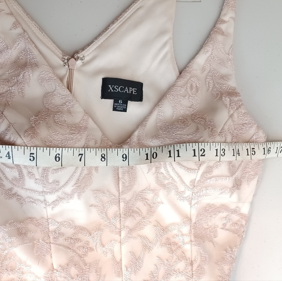 XSCAPE Fairy Lace Floral Embroidered Fit & Flare Dress - Picture 11 of 15